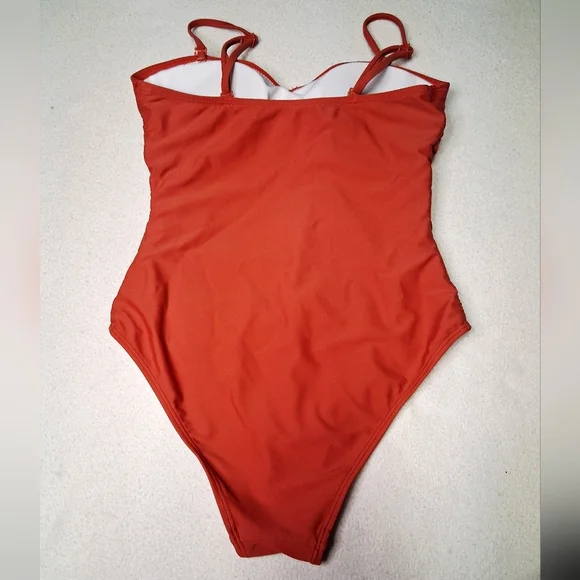 Shekini Chic Rust One-Piece Swimsuit - Picture 2 of 4
